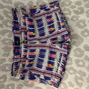 American Eagle Woman’s Patterned Casual Shorts - Multi Color
